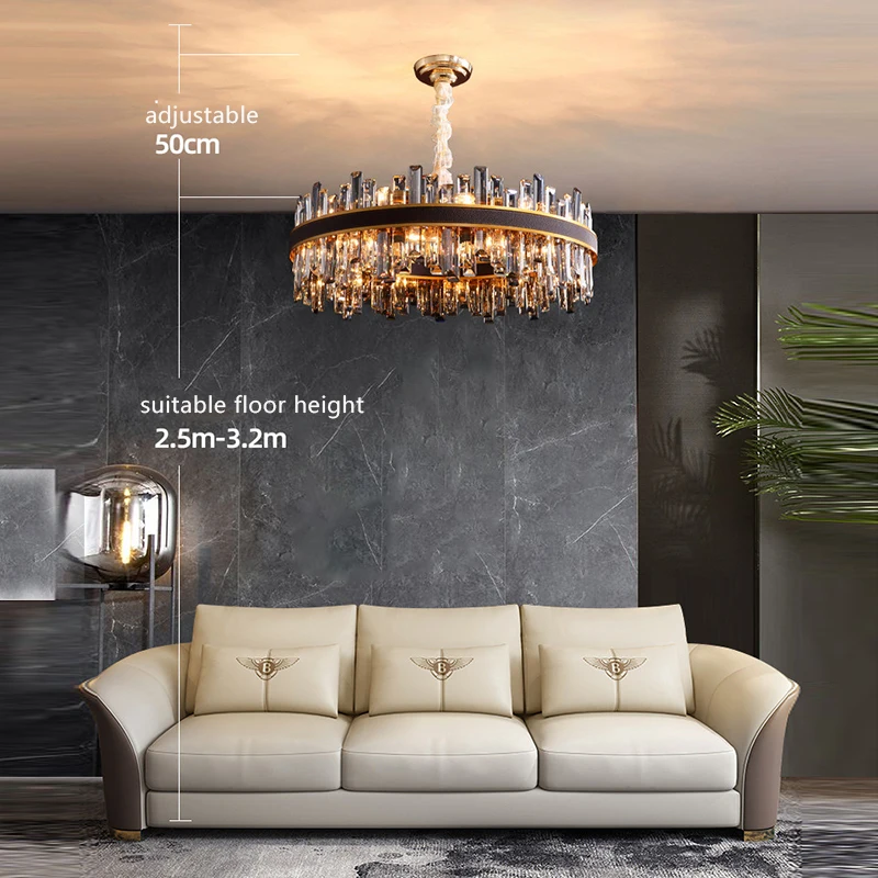 lustres vintage de couro led lustres elegantes para sala de estar e jantar decoracao moderna design de luxo 2024 01