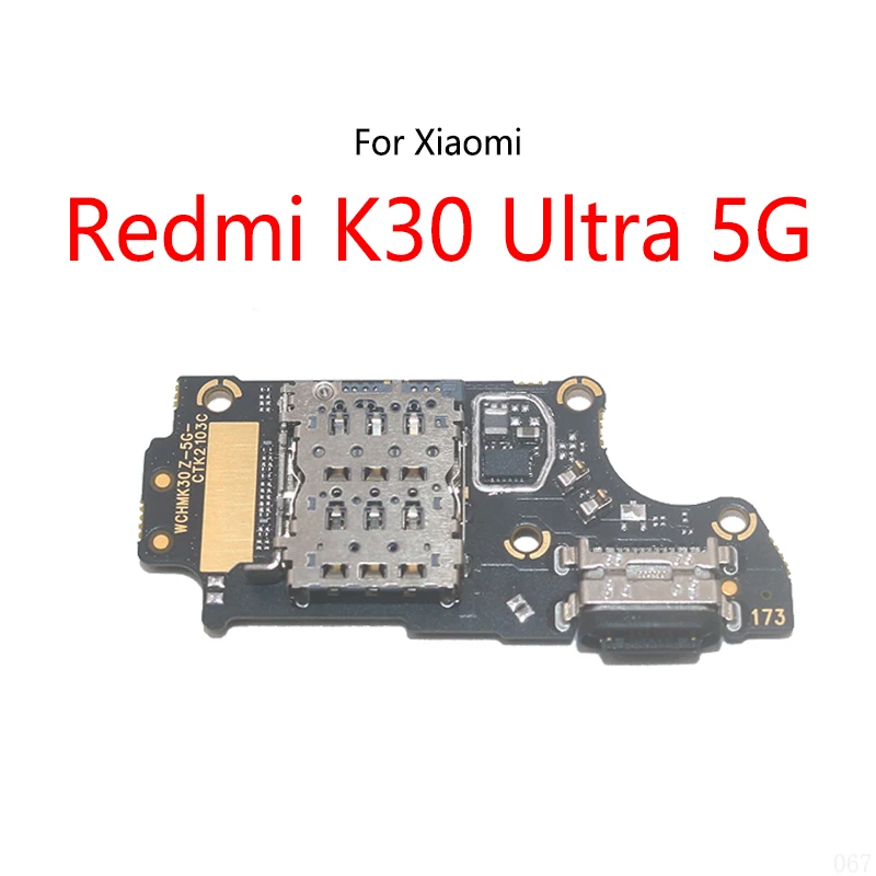 USB Charge Dock Port Socket Jack Plug Connector Flex Cable For Xiaomi Redmi K30 Ultra 5G Charging Board Module