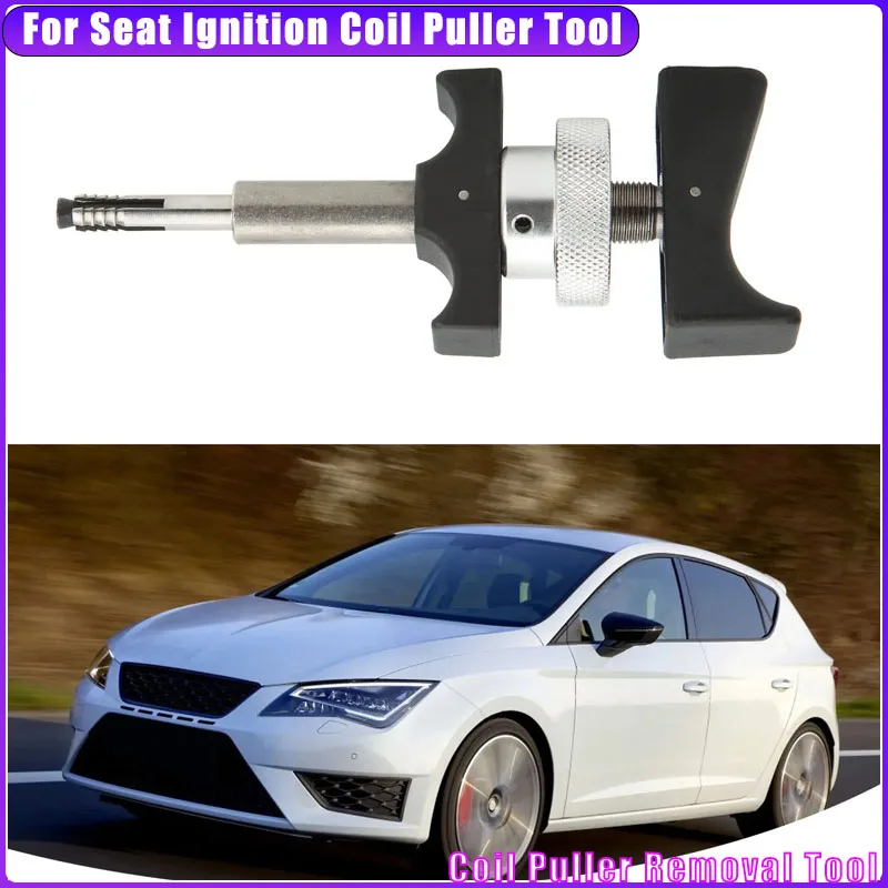 

Инструмент для съемника катушки зажигания сиденья, инструмент для снятия съемника катушки зажигания, углеродистая сталь, АБС-пластик, нескользящая удобная замена ручки