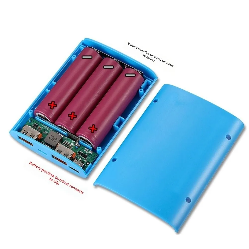 New Solder-Free 18650 Battery Box Case Plastic DIY Electronics Charging Case Detachable Power Bank Charger Shell
