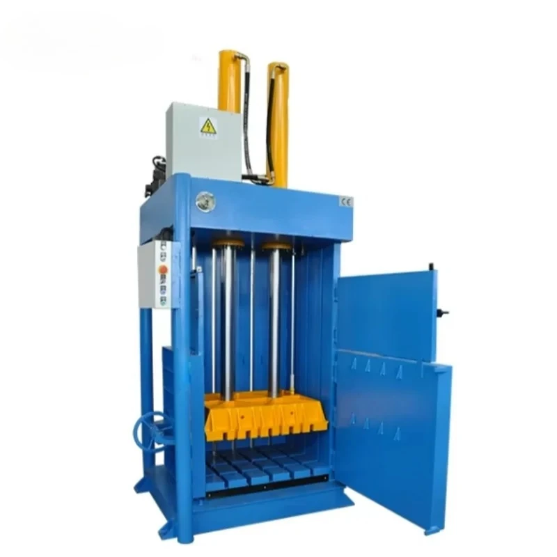 2026 SELL Full Automatic Cardboard Carton Compress Vertical Scrap Iron Plastic Recycling Baler Price