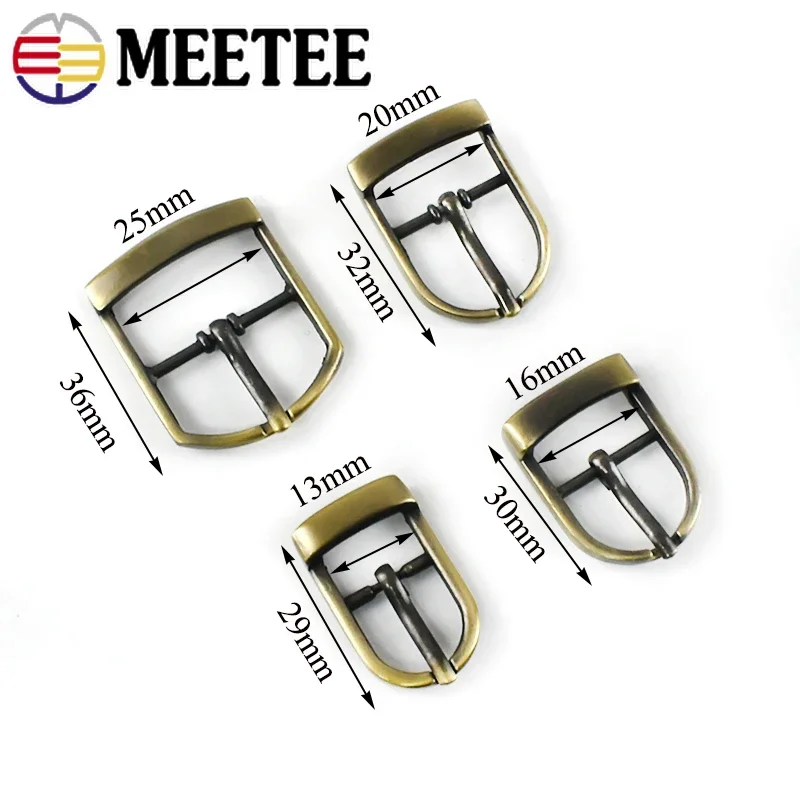 5/10/20Pcs 13/16/20/25mm Metal Buckles for Bag Strap Webbing Belt Pin Buckle Shoes Handbag Adjuster Clasps DIY Accessories