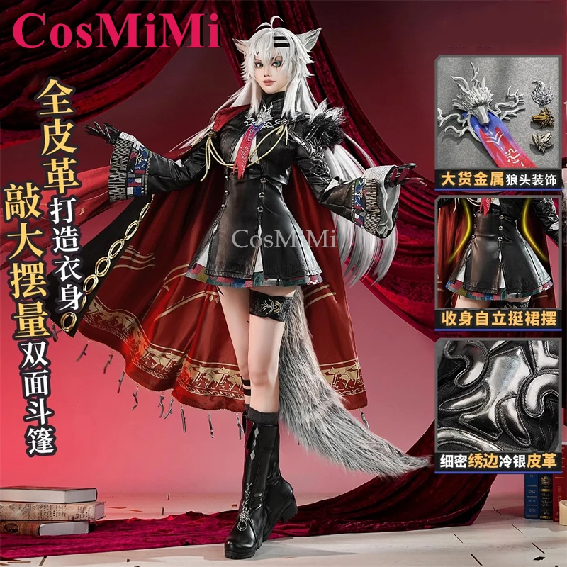 CosMiMi Game Arknights Lappland The Decadenza Cosplay Costume Gorgeous Sweet Combat Uniforms Carnival Party Role Play Clothing