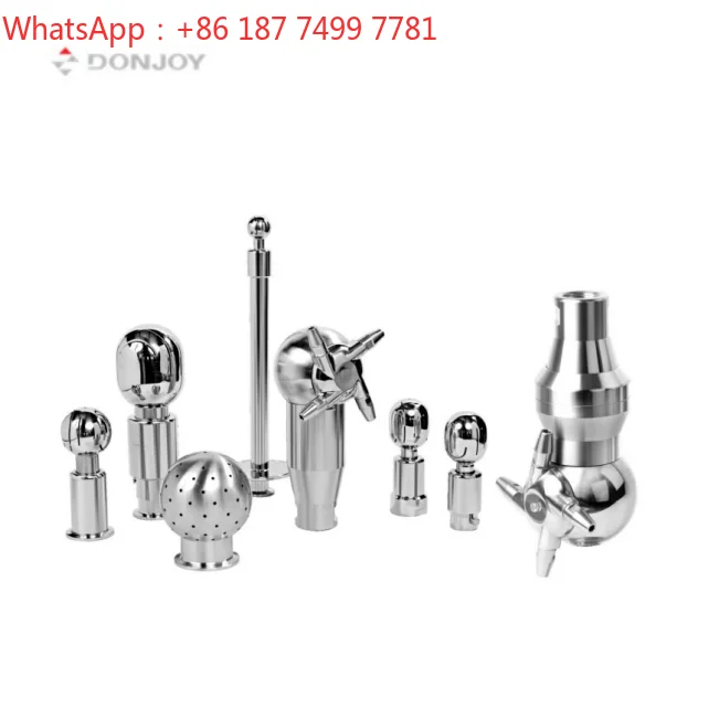 360 Degree Rotary Spray Cleaning Ball Stainless Steel Sanitary Tank CIP Cleaning Nozzle