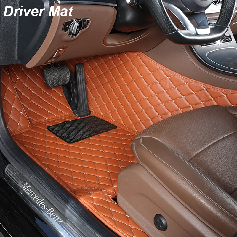 1 PCS Custom Leather Car Floor Mats For Hyundai Sonata LF 2015 2016 2017 2018 Auto Interior Accessories Carpets Rugs Foot Pads