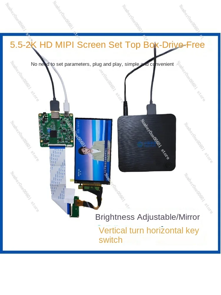 5.5 Inch 2K LCD Screen Hdmi To Mipi Driver Board Horizontal and Vertical Screen Mini Display Secondary Screen