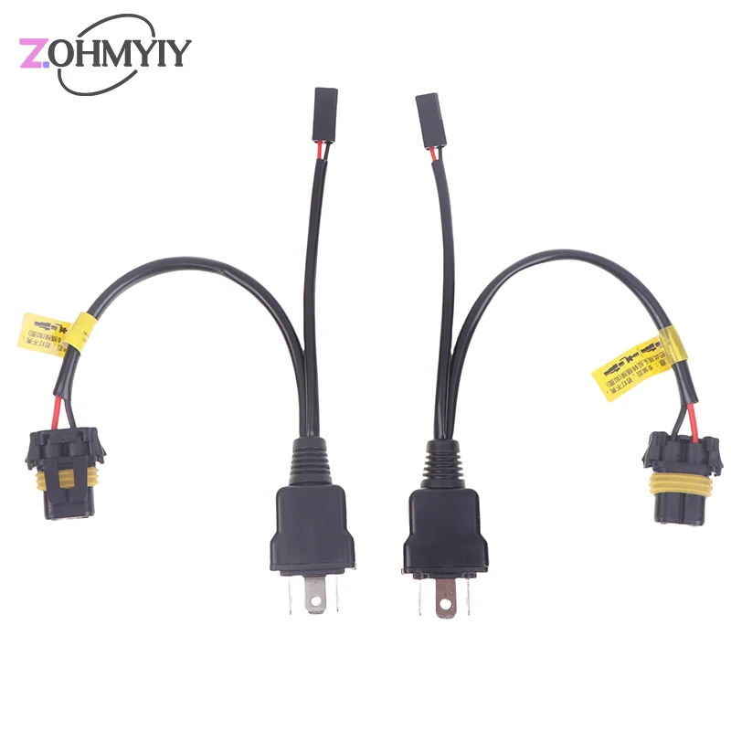 H4電球用ワイヤーハーネス,LEDおよびキセノンプロジェクター用,カーライトアクセサリー,アップグレード,2個