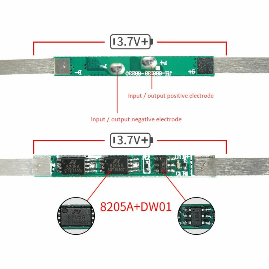 10Pcs BMS Protection Board Li-Ion Lithium Battery 1S 3.7V 2-3A/5-6A PCB Protection Board 3.7V 18650 Over Charge Protective Plat