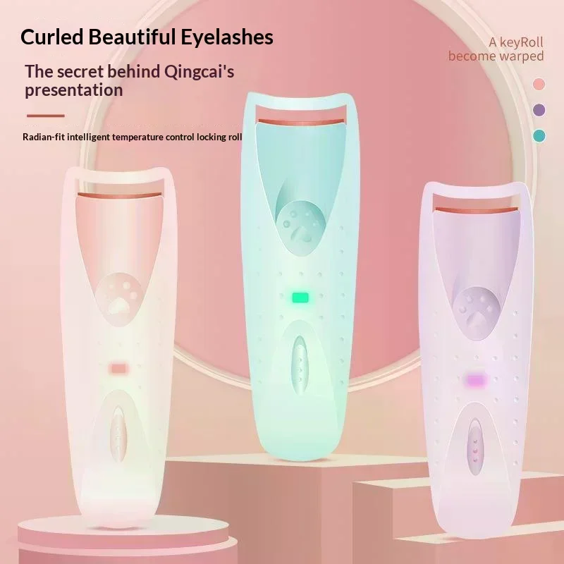 Electric Heated Eyelash Curler Women Long Lasting Automatic Eye Lash Perm Tool Makeup Accessory Heated Clip