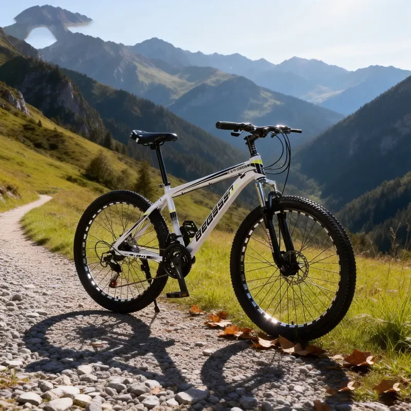 21-Speed adult mountain bike, lightweight aluminum frame, 24-inch unisex cheap bike, suitable for daily leisure use