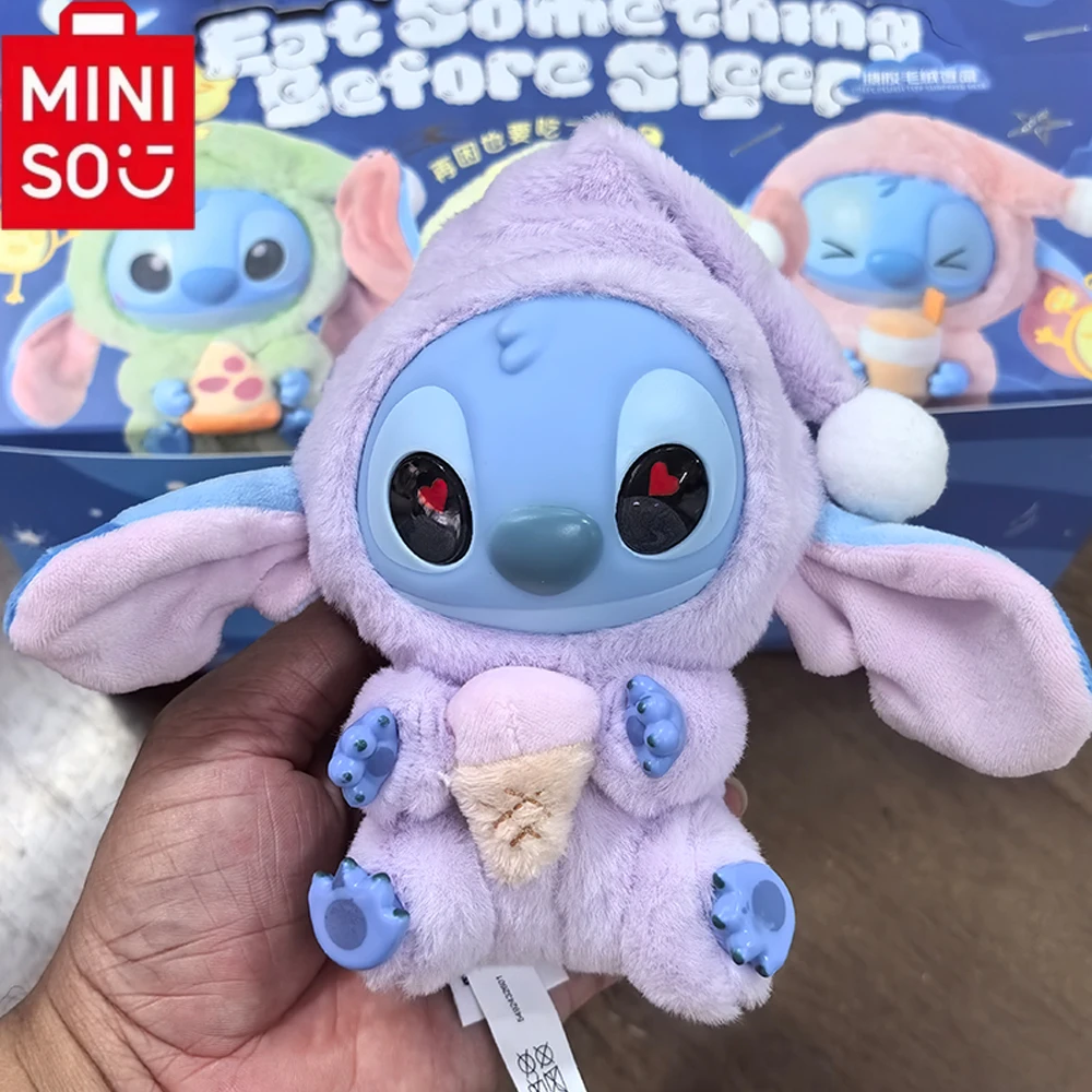 

15 см новая серия Stitch Eat Something Before Sleep слепая коробка плюшевые куклы кулон милая кукла орнамент Mystery Box игрушка-сюрприз в подарок