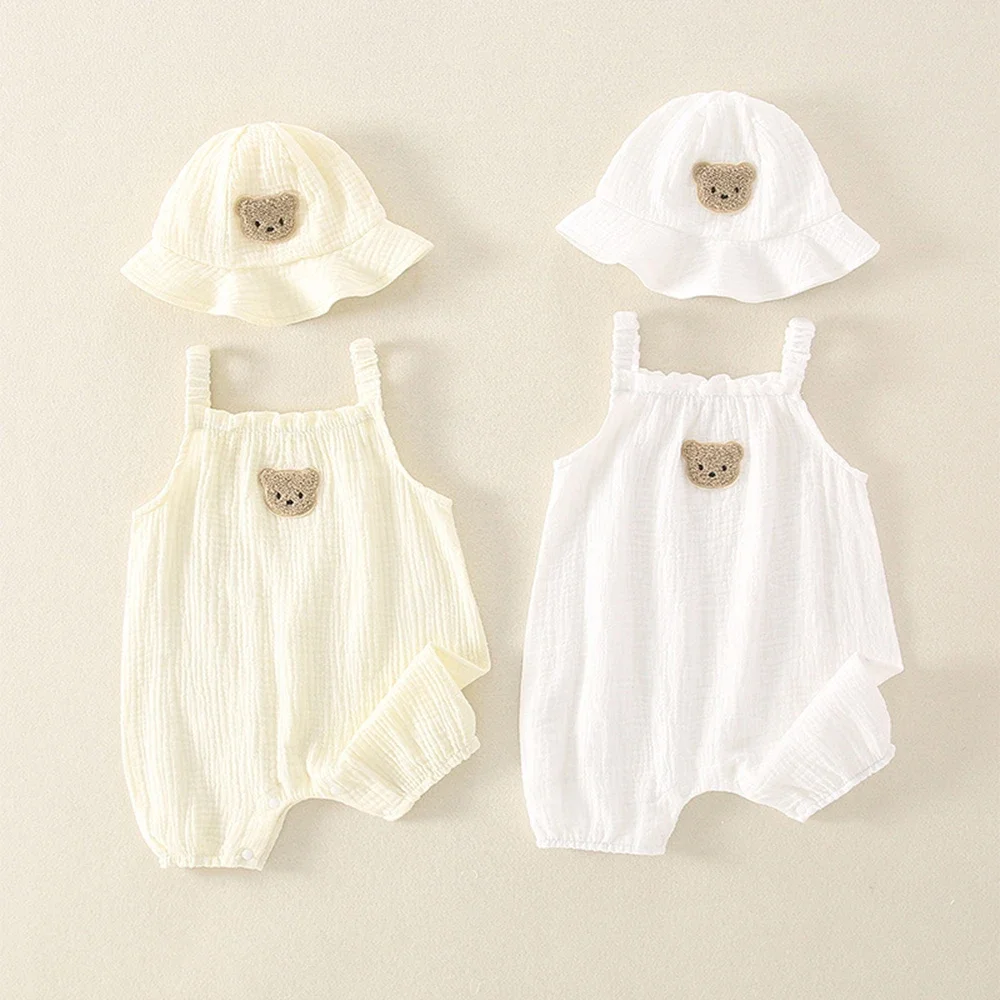 Super Cute Embroidered Climbing Clothes Set Personalized Custom Pure Cotton Gift Pack for Newborn Babies Boys And Girls