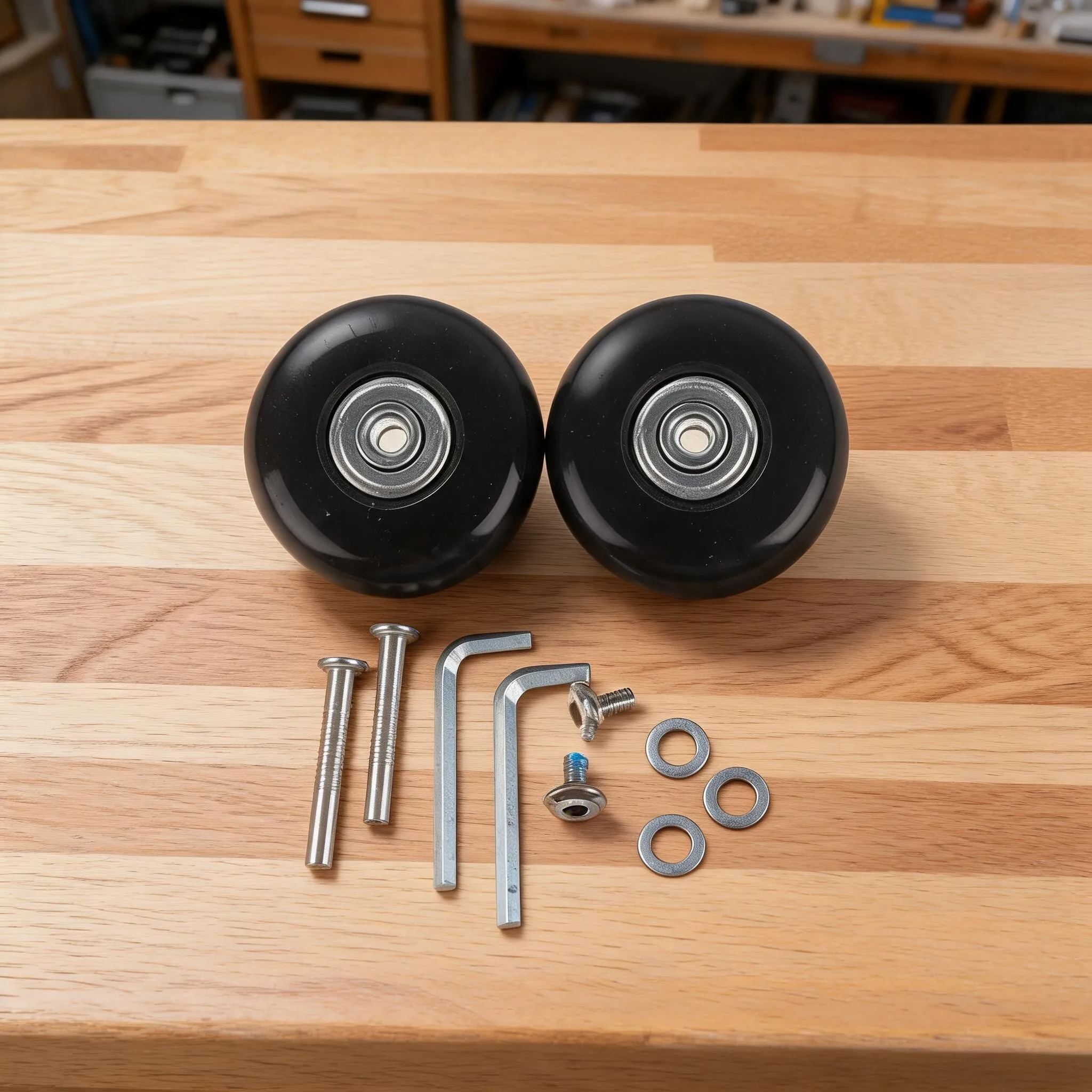 Silent Replacement Suitcase Wheels Travel Bag Wheel Repair Accessories For Luggage Long-lasting Rubber Alloy Compatible Spare