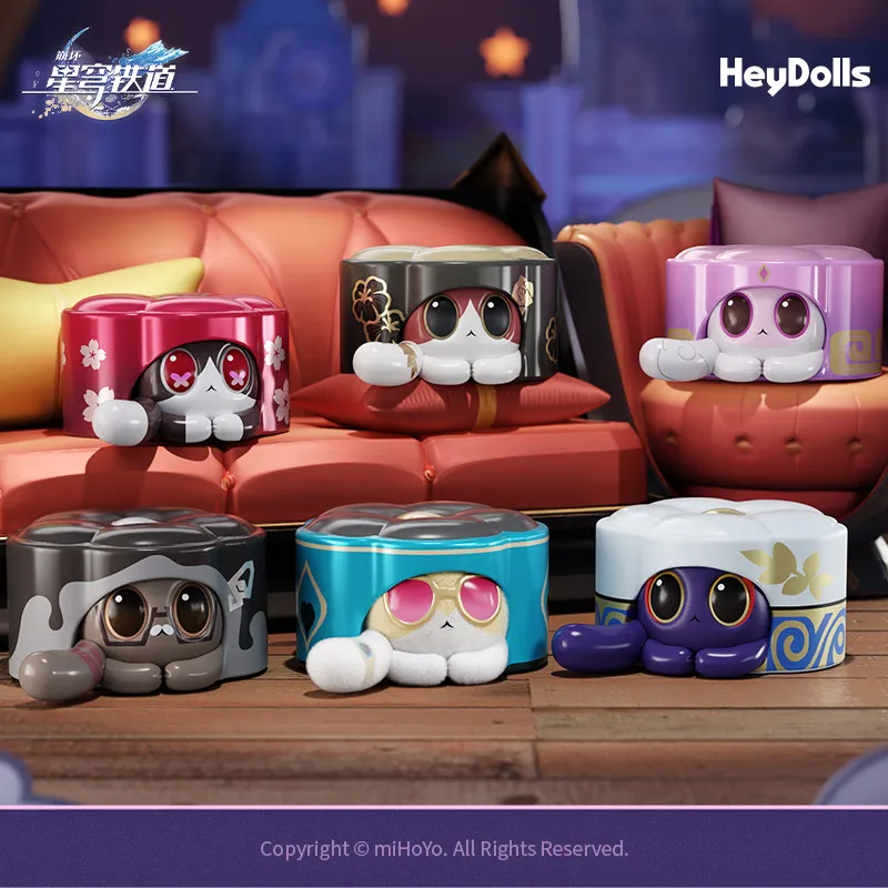 Mihoyo Honkai Star Rail Ruan Mei Creation 2th Cat Cake Series Mini Blind Bag Stray Pets Anime Surprise Box Collectible Toy Gift