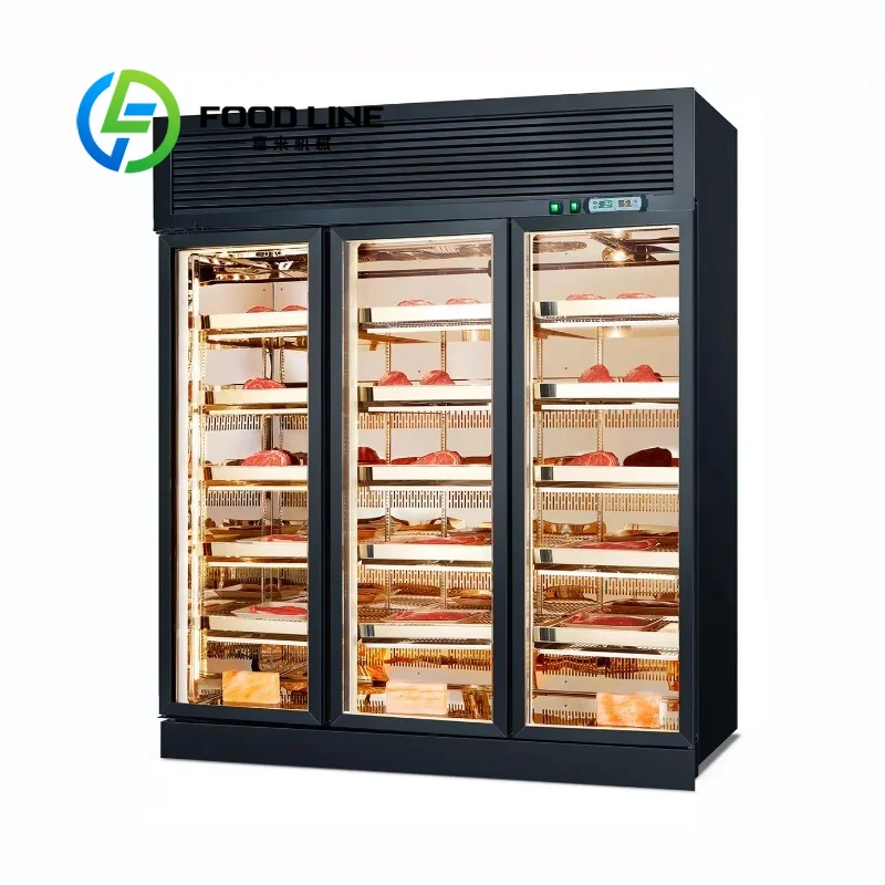Commercial Beef Dry Aging Fridge Energy Saving Compressor Module Cuts Daily Power Consumption For Long-Term Restaurant Daily Use