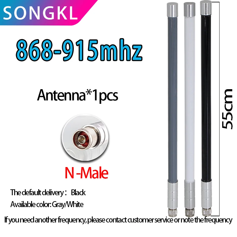 868-915MHz Fiberglass Antenna Outdoor LoRa OMNI Antenna Helium Bobcat Miner Hotspot Antennas for Lorawan Long Range N Male 915