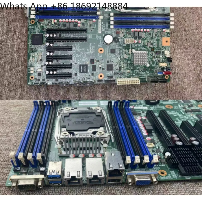 RD450X Dual X99 server main board LGA 2011-3 support E5-2680V4 NVMe M.2 multi-graphics DIY motherboard