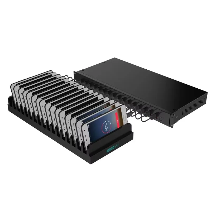 High power sipolar C-165 multi-USB charging station Smartphone charger 16-port multi-device USB charging station