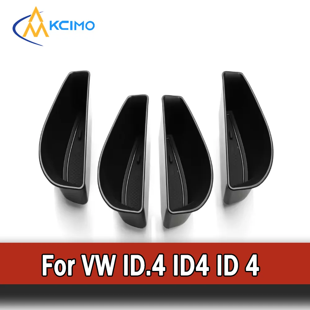 المتخصصة مسند ذراع الباب علبة حامل لشركة فولكس فاجن ID.4 ID4 ID 4 مقبض باب السيارة صندوق تخزين الداخلية ترتيب المنظم الملحقات #1