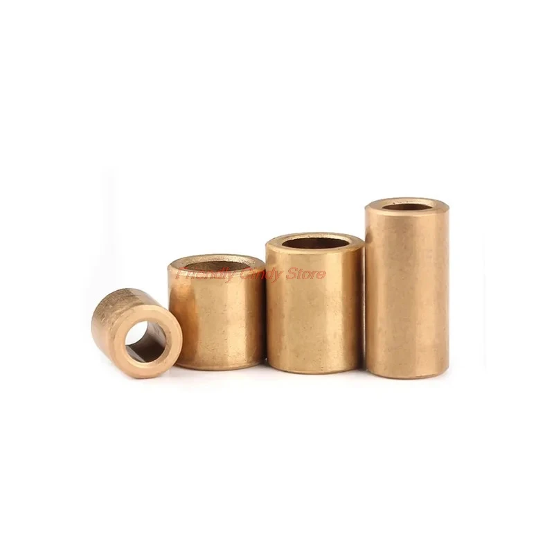 Self-Lubricating Powder Metallurgy Oil Bearing Bronze Sleeve Brass Bushing for Machinery Parts M3 to M60 Sizes