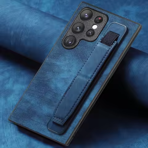 S24 S25 Ultra Shockproof Case For Samsung Galaxy S25 Edge S24 S23 S22 S21 S20 FE Note 20 Ultra 10 Plus Wrist Strap Case Cover