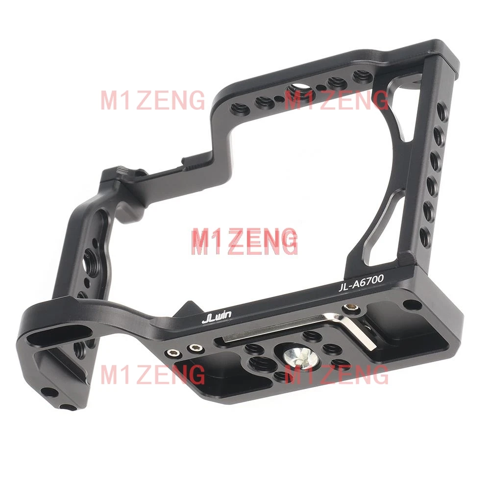 quick release Rabbit cage Rig Handle Film Arm support bracket Stabilizer for SONY A6700 camera video led microphone tripod