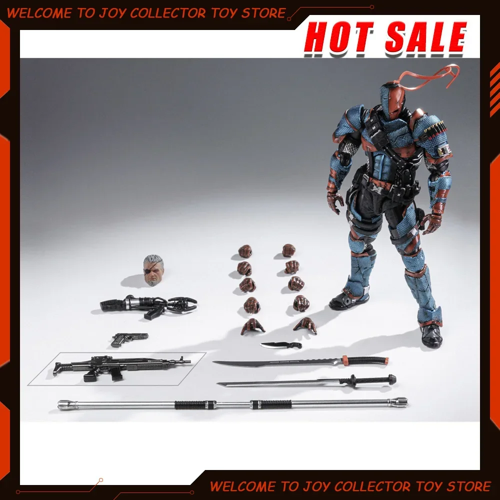 

LPZZ 1/12 ROUNO CUEURE DC002 Deathstroke Arkham Knight Готовый модуль Подвижная Коллекционная модель Бэтмена Фигурка Игрушки Экшн Аниме