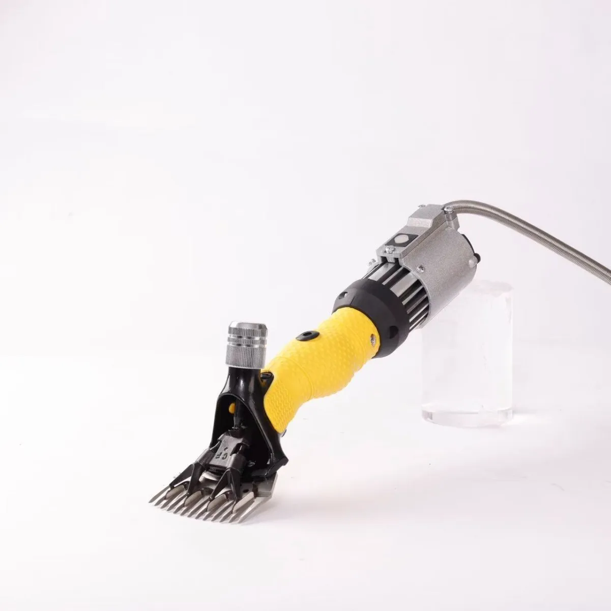 For Portable Handheld Electric Sheep Shearing Machine Clipper DC Brushless High-speed Wool Cutting Windproof Metal Orange