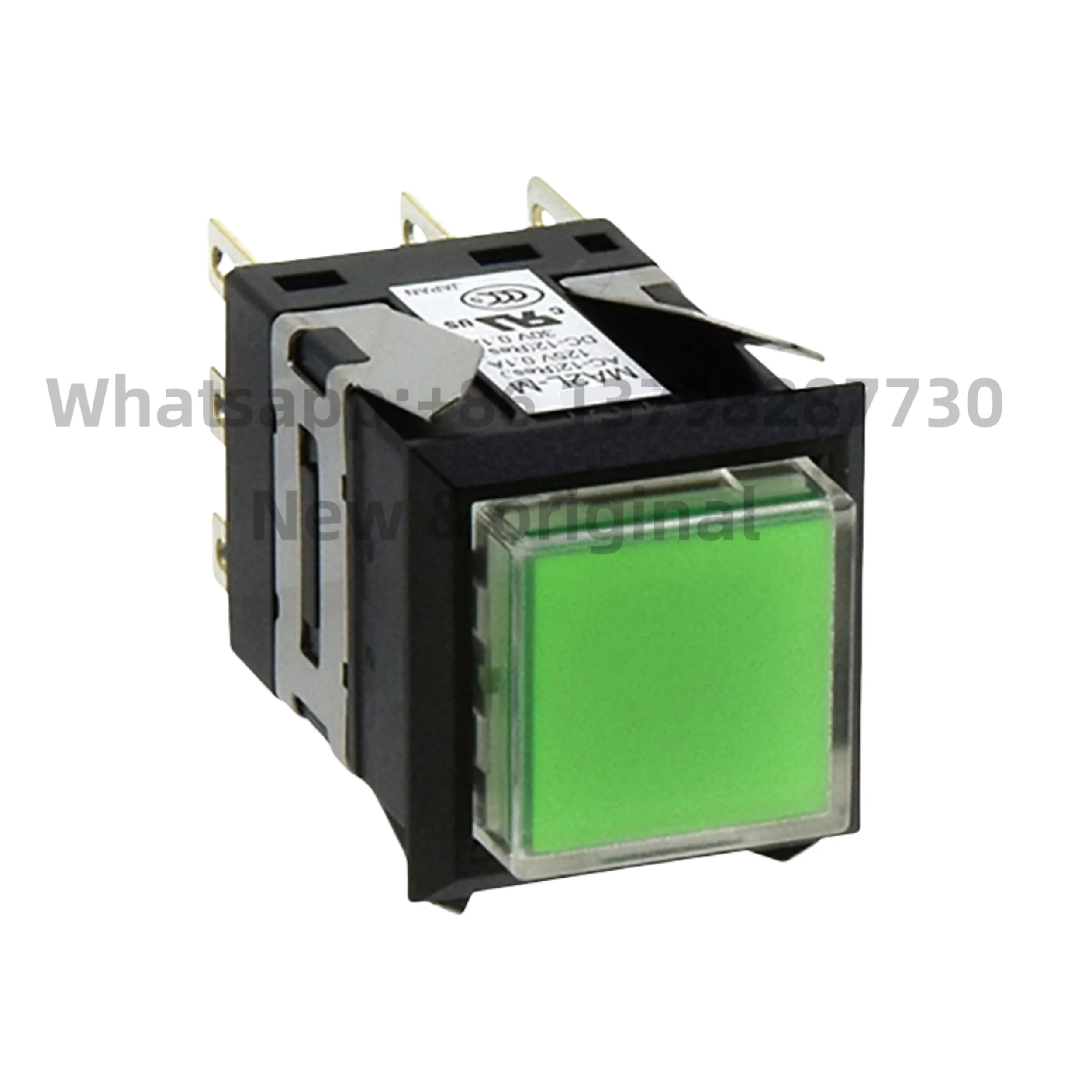 New original Square reset button switch with light MA2L-A1131 12V green red Pure white yellow blue