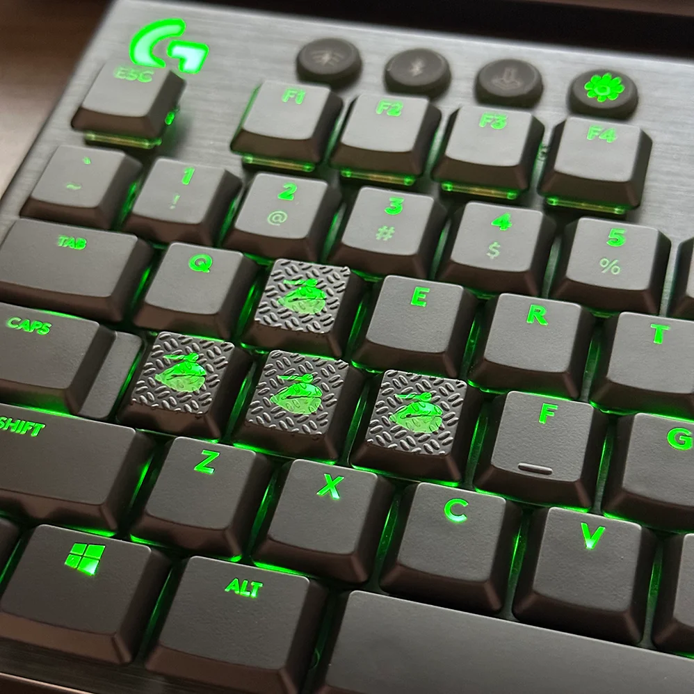 

Подходит для Logitech 913/913TKL/813/813TKL, колпачки для клавиатуры, забавные сменные колпачки для клавиш с героями мультфильмов