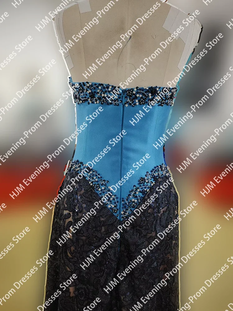 Elegant Strapless Beading Sleeveless Straight Formal Evening Dresses Birthday Party Prom Gowns Customized