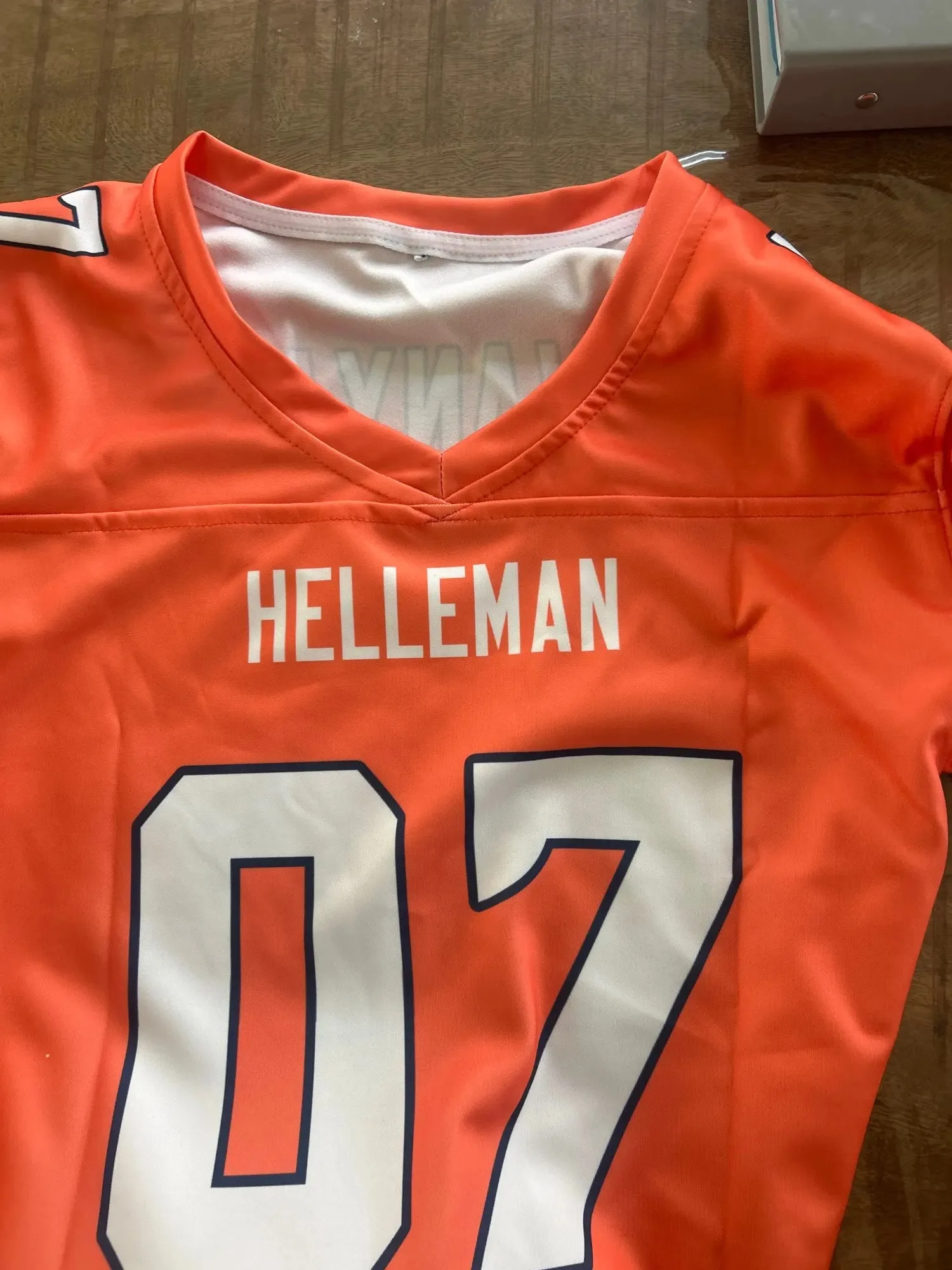 Custom American Football Jersey Personalized Name & Number Orange Football Shirt for Men/Women/Youth/Kids