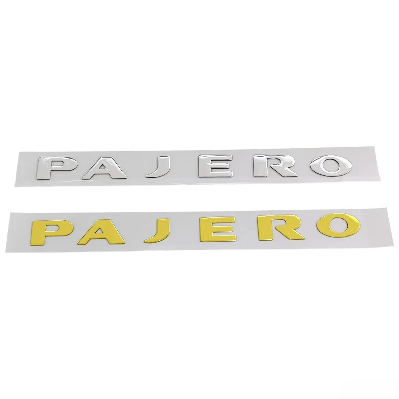 PVC 자동차 후면 트렁크 테일게이트 엠블럼 배지 데칼, 미쓰비시 PAJERO V31 V32 V33 V43 3D 스티커, 차량 테일 장식, 31cm