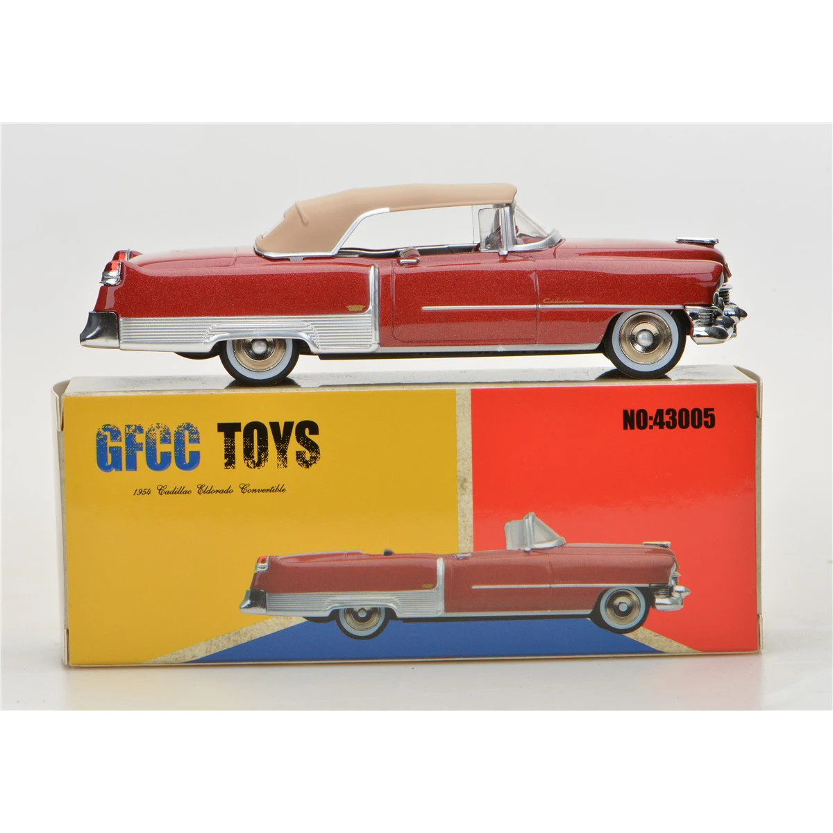 GFCC 1:43 1954 Eldorado gold convertible alloy car model