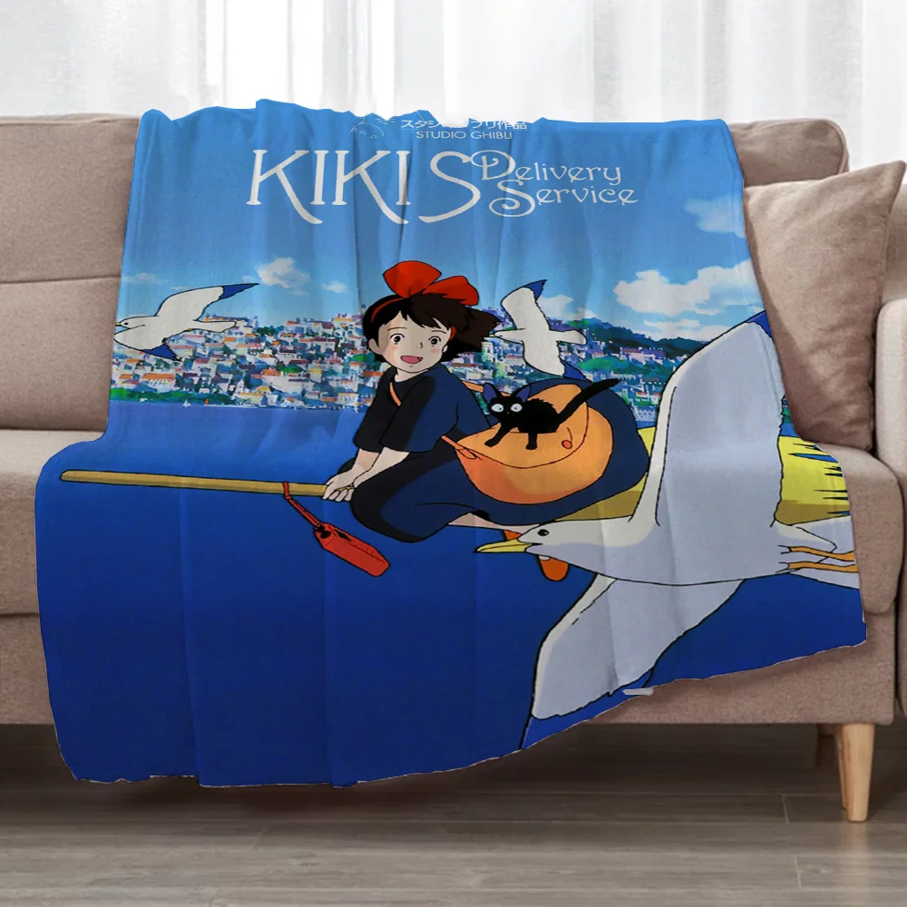 

Kikis Custom Blanket for Sofa Decoration Fleece Blanket Large Home Interior Bed Blankets Characters Luxury Bedding Knitted Plaid
