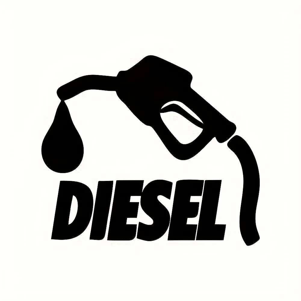 1PC Adorable Diesel Cartoon Sticker - High-Quality Vinyl Waterproof Decal for Cars, Water Bottles & Laptops - Auto-Themed Decor