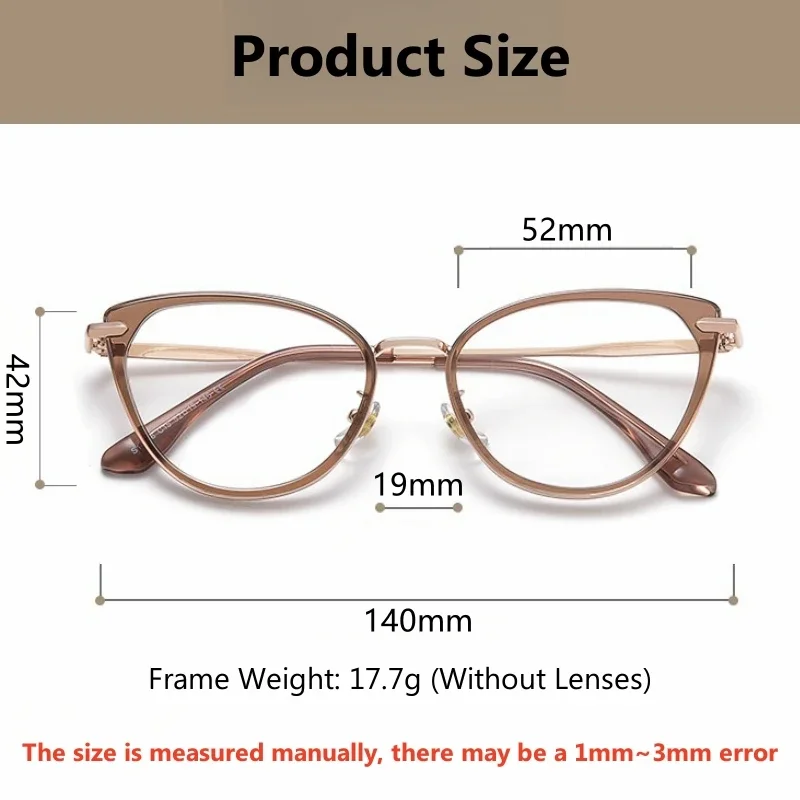 OLLYMURS New Trend Cat Eye Prescriptions Glasses Women Fashion Retro Blue Light Blocking Optical Violators Eyeglasses Frames
