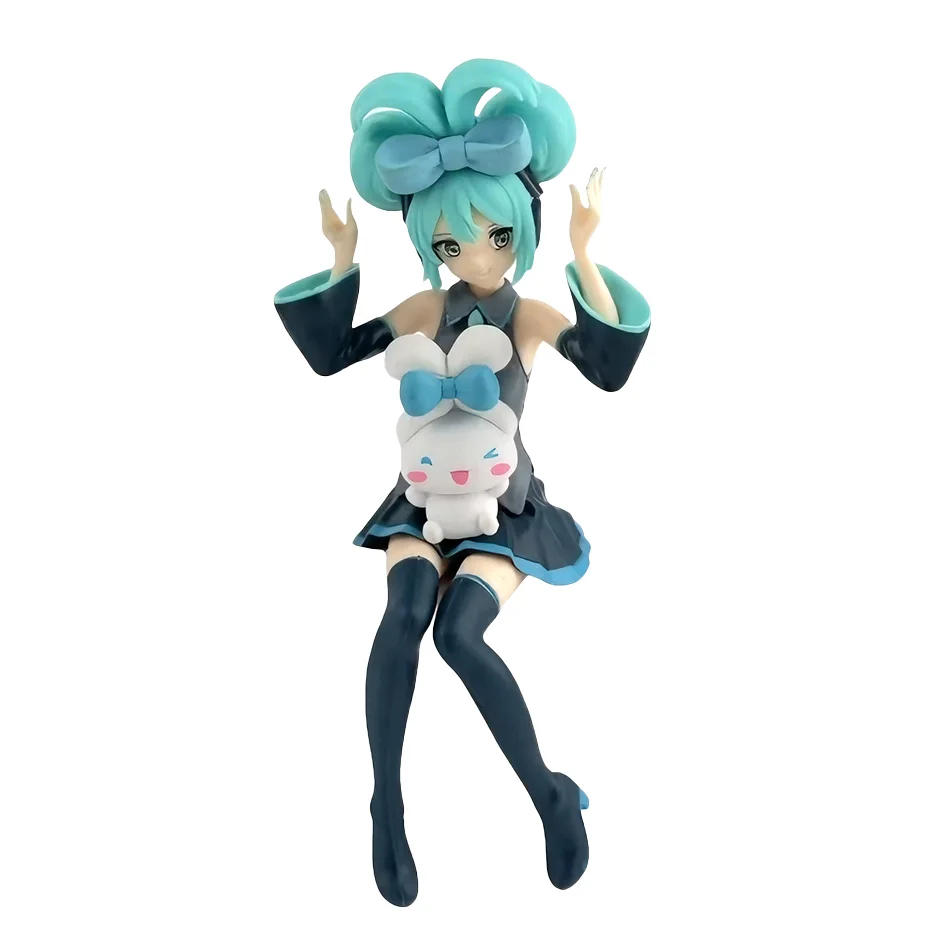 Anime Hatsune Miku X Cinnamoroll Figure Anime Peripheral Collectible Models Decorative Decorations Children Kawaii Gift view 2