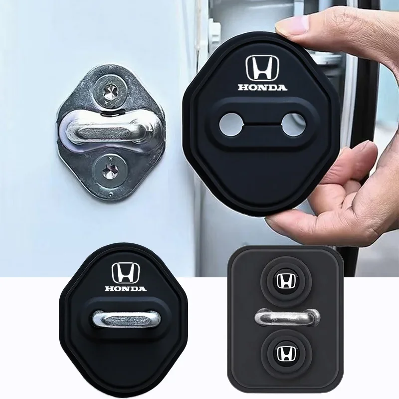 4 шт. защитные накладки на замки дверей автомобиля, аксессуары для Honda Civic FIT Accord Prelude CRV 5th Mugen City CRZ CRX Jazz