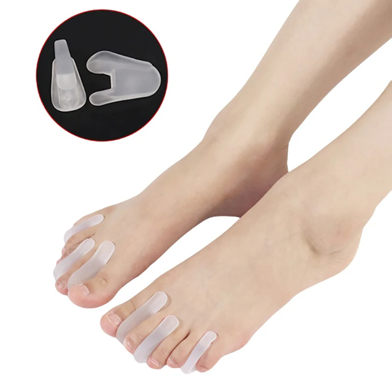 Foot Care Tool Silicone Toe Separator Hallux Valgus Bunion Adjuster Corrector Silicone Thumb Corrector Protector Straightening
