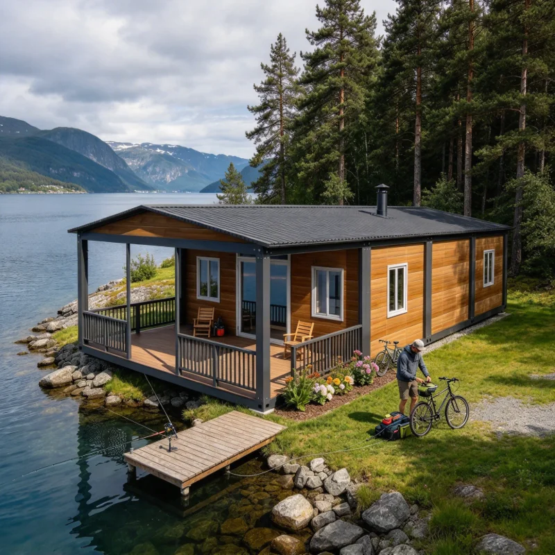 Prefab Family House Modern Foldable Portable Modular Home for Residential Living and 1 2 3 Bedrooms Accommodation