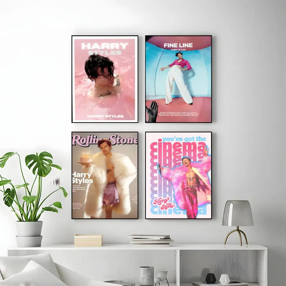 Harry S-Styles Singer​ Poster HD Versatile Waterproof Wall Decor Self Adhesive Perfect for Any Room & Ideal Gift