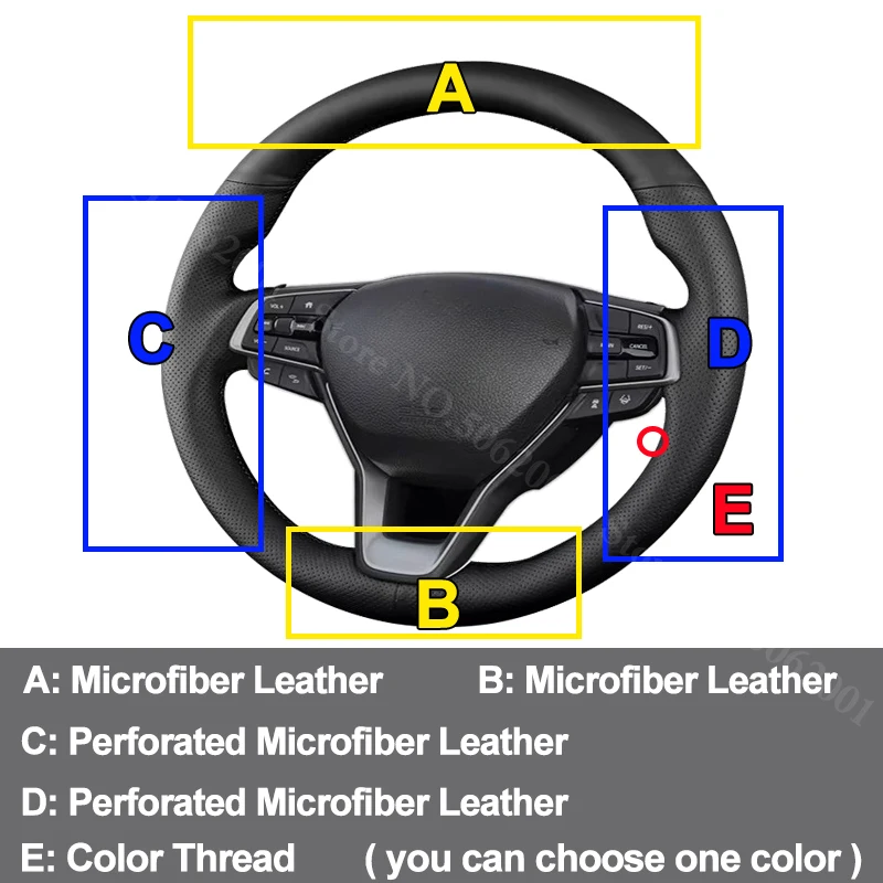 For Honda Accord X Inspire Odyssey Elysion Hand Stitched Anti-Slip Microfiber Leather Custom Fit Car Lnterior Decor Accessories