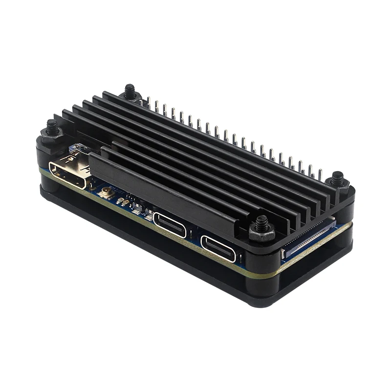 Banana pi BPI-M4 zero caixa de metal alumínio escudo de resfriamento passivo com dissipador de calor cpu proteger escudo para banana pi BPI-M4 zero