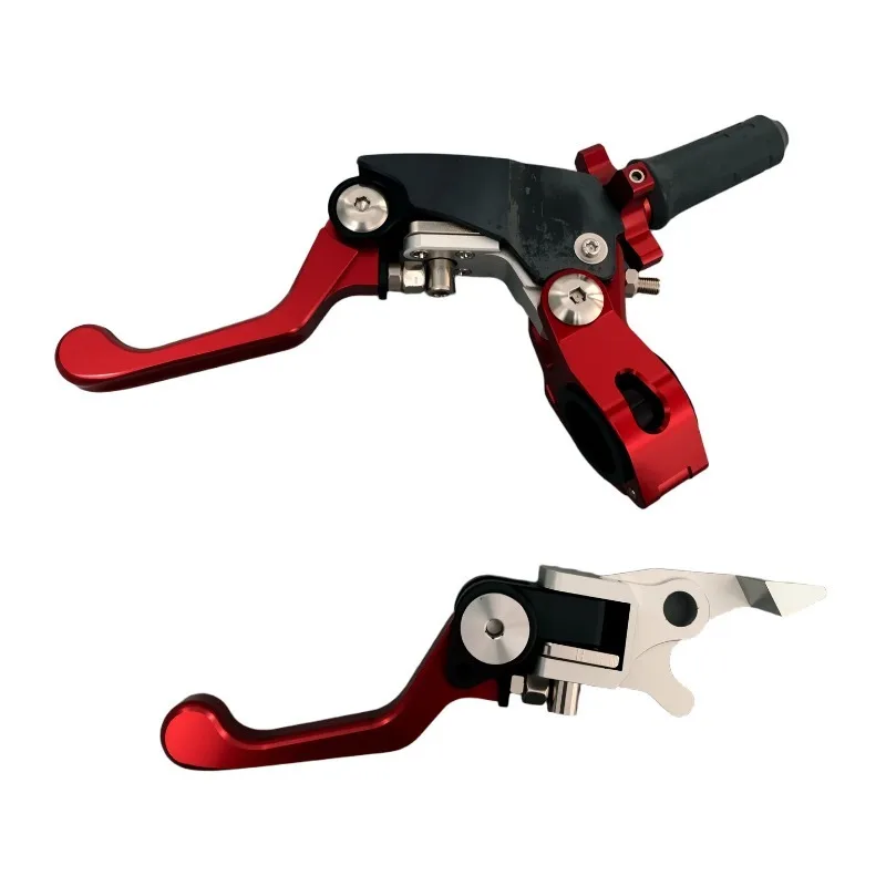 

For Off-Road Motorcycle 360° Crash-Proof Folding Handlebar CNC Clutch Lever & Brake Lever CQR Short Version