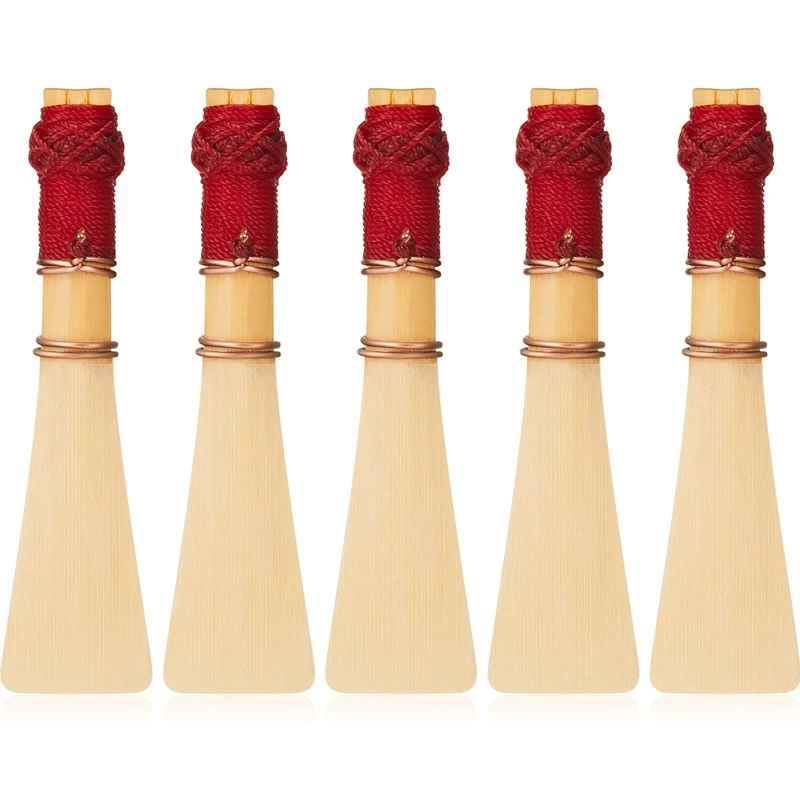 5 Pcs Bassoon Reed With 1 Bassoon Reed Protective Case Bassoon Reed Medium Soft Bassoon Reed Case Reeds Holder Box