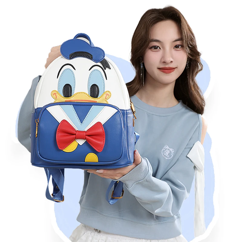 

In Stock Disney Donald Duck Cosplay Backpack Anime Cartoon Backpack Children'S Satchel Cartoon Character School Kids Gift Bags