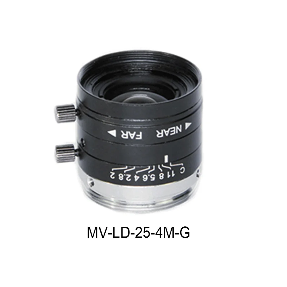 Industrial Machine Vision C Mount Lens, Automação de Fábrica, MV-LD-6-4M-G, 4MP, 1/4 ", 6mm