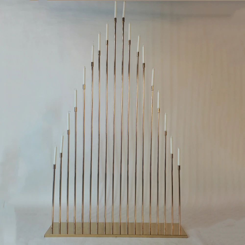 Tempat Lilin Logam 16 Kepala T - Centerpiece Stick ulasan dan harga