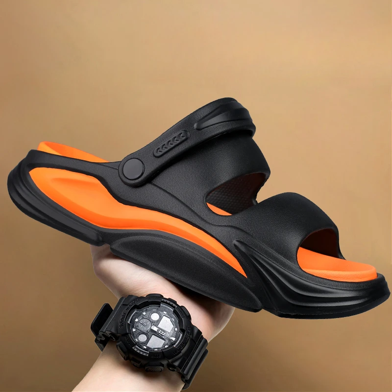 

Summer Men's Light Slippers Outdoor Sandals Beach Shoes Comfortable Soft Slides Indoor Bathroom Shoes Unisex Women Sandals
